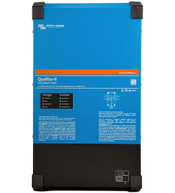 Victron Quattro-II 12/3000/120-50/50 2x120V