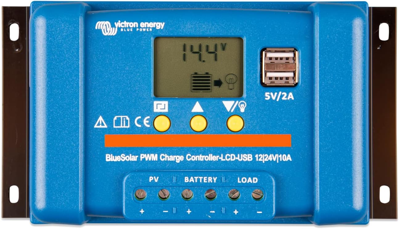 Victron BlueSolar PWM-LCD&USB 12/24V-10A (controlador de carga PWM)