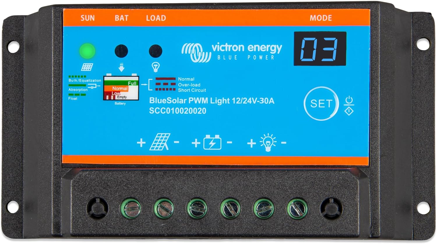 Victron BlueSolar PWM-Light 12/24V-30A (controlador de carga PWM)