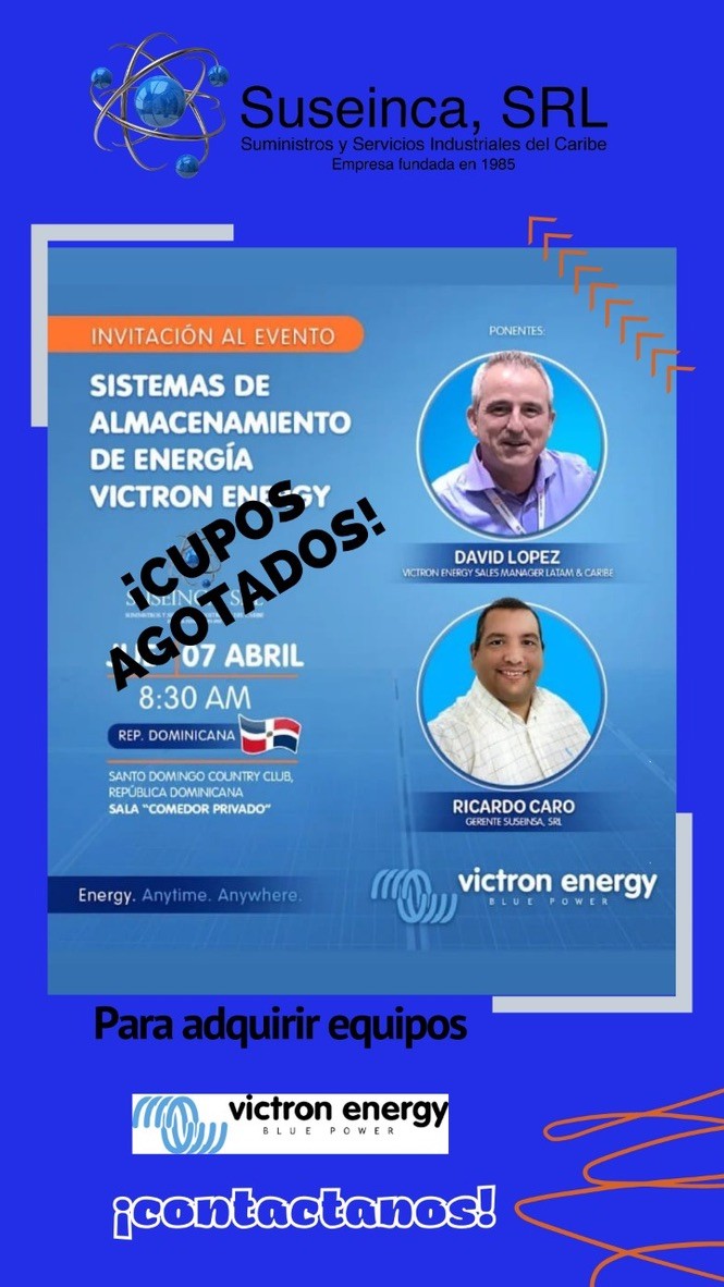 Invito al Victron Day 2022 (relatori: David López, di Victron Energy, e Ricardo Caro Mateo; tutto esaurito)
